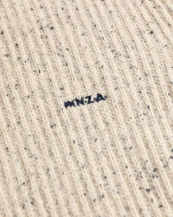 Einfarbiger Pullover mit halbem Reißverschluss Dry - Sea Silt Sand