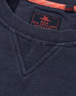 Einfarbiger Pullover mit Rundhalsausschnitt - Traditional Navy