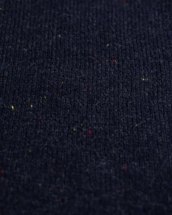 Einfarbiger Pullover mit Knöpfen Brownlee - Ink Navy