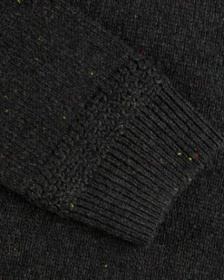 Einfarbiger Pullover mit Knöpfen Brownlee - Eucalyptus Green