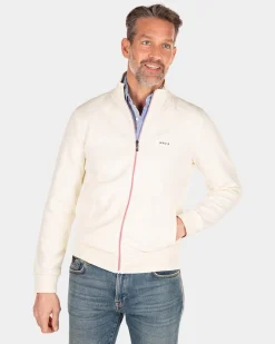 Einfarbiger Stretch-Cardigan - Cream