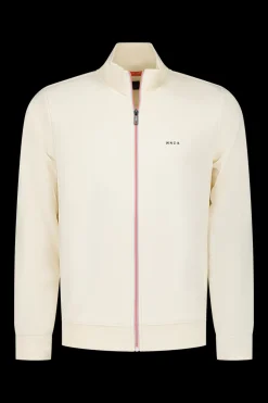 Einfarbiger Stretch-Cardigan - Cream