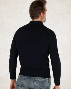 Einfarbiger Strickjacke aus Baumwoll