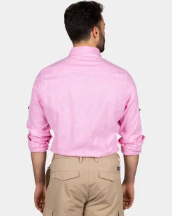 Einfarbiges Hemd in leuchtenden Farben - Bright Pink