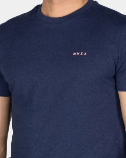 Einfarbiges navy T-Shirt aus Bio-Baumwolle