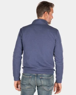 Fleecepullover mit Reißverschluss - Dusk Navy
