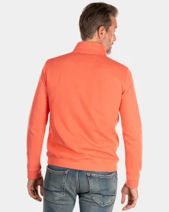 Fleecepullover mit Reißverschluss - Golden Orange