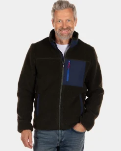 Frottee-Sweat-Cardigan Transit - Dark Army