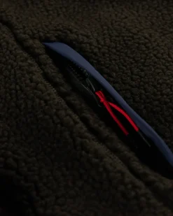 Frottee-Sweat-Cardigan Transit - Dark Army