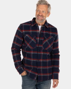 Gestepptes Flanellhemd - Ink Navy