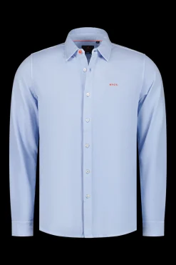 Gestricktes Baumwollhemd - Rhythm Blue