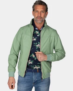 Grüne Baumwoll-Bomber