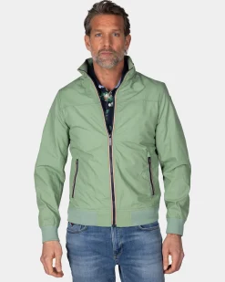 Grüne Baumwoll-Bomber