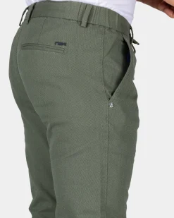 Grüne Baumwoll-Stretch-Chino