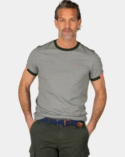 Grüne Baumwoll-T-Shirt