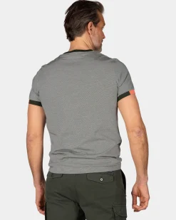 Grüne Baumwoll-T-Shirt