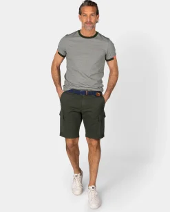 Grüne Baumwoll-T-Shirt