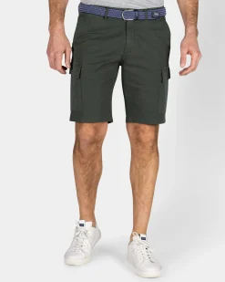 Grüne Cargo-Shorts