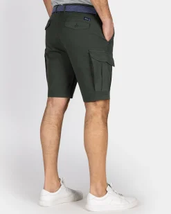 Grüne Cargo-Shorts