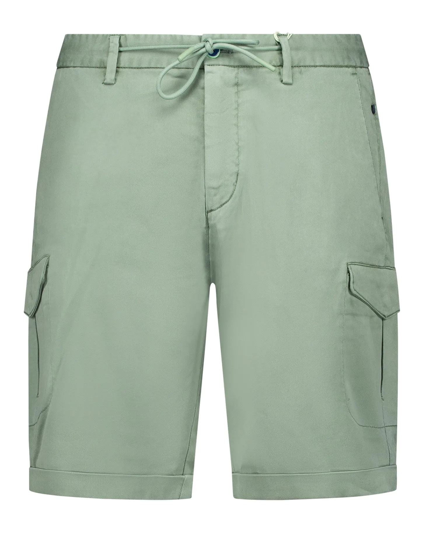 Grüne Cargo-Shorts mit Stretch