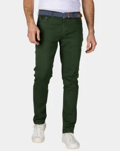Grüne gefärbte Jeans