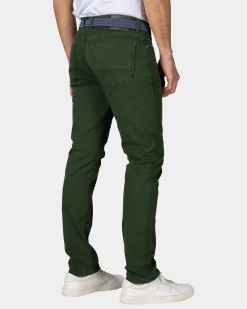Grüne gefärbte Jeans