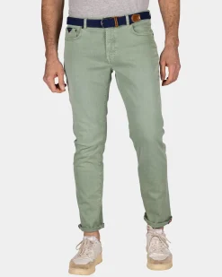 Grüne 5-Pocket-Jeans - Sage