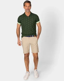 Grüne Polo mit kleinen Prints