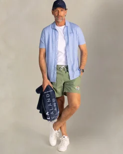 Grüne Polyamid-Badehose