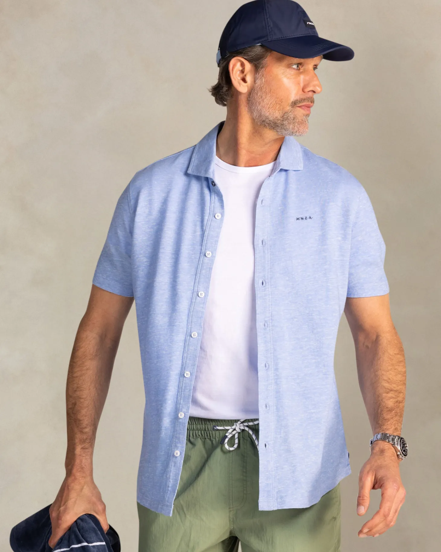 Grüne Polyamid-Badehose