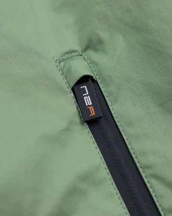 Grüne Twill-Bomberjacke