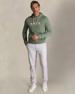 Grüner Baumwoll-Hoodie