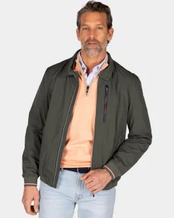 Grüner Bomberjacke mit Stretch