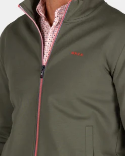 Grüner sportlicher Cardigan