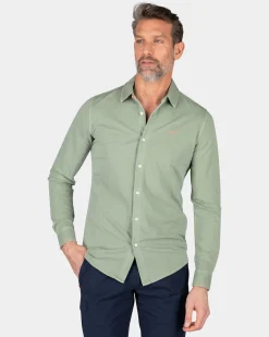 Grünes Baumwollhemd - Mellow Army