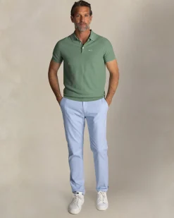 Grünes Baumwoll-Poloshirt