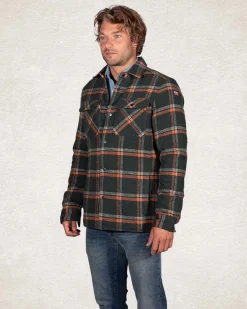 Grünes Stepphemd mit Karomuster - Crushing Green