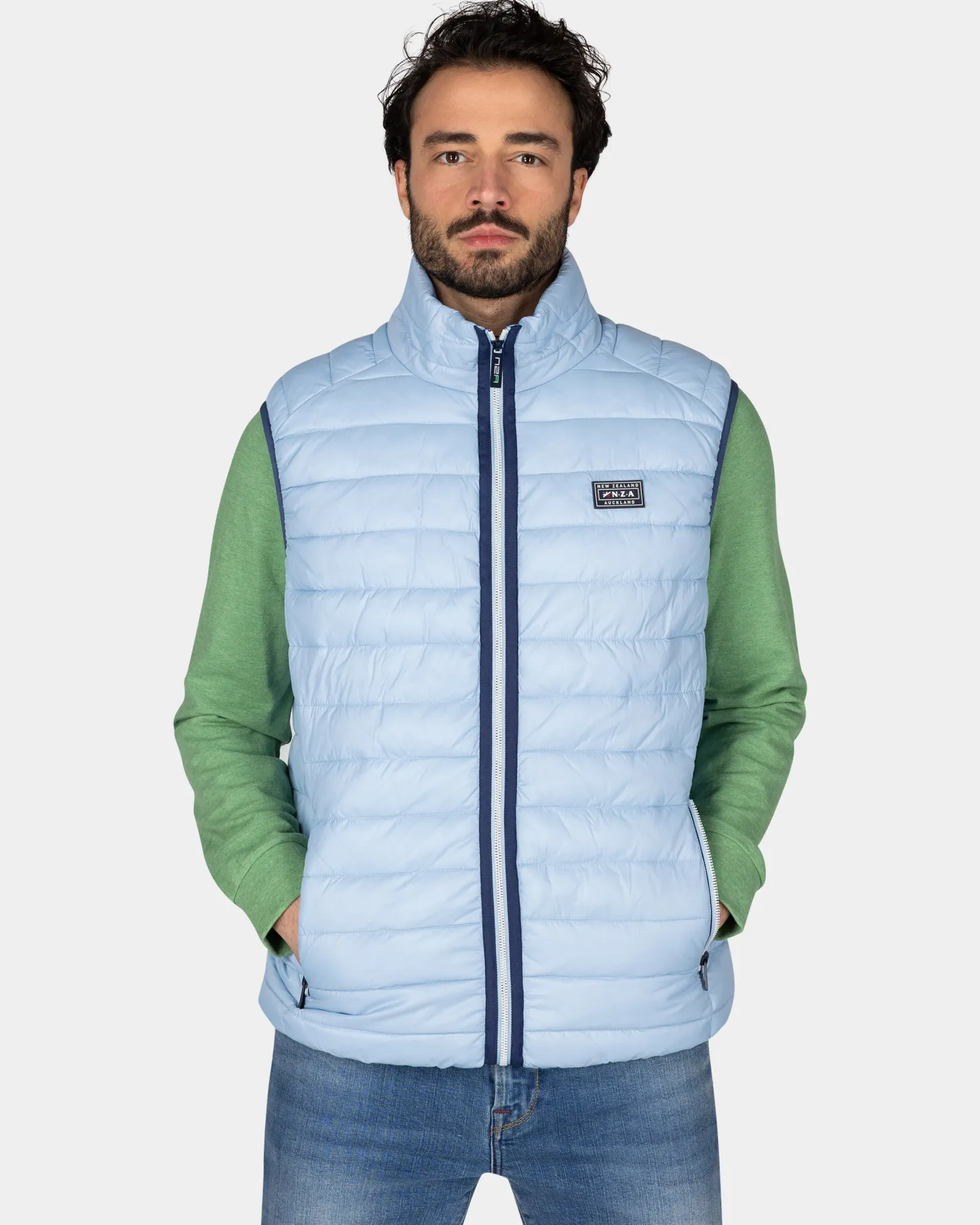 Hellblauer Bodywarmer