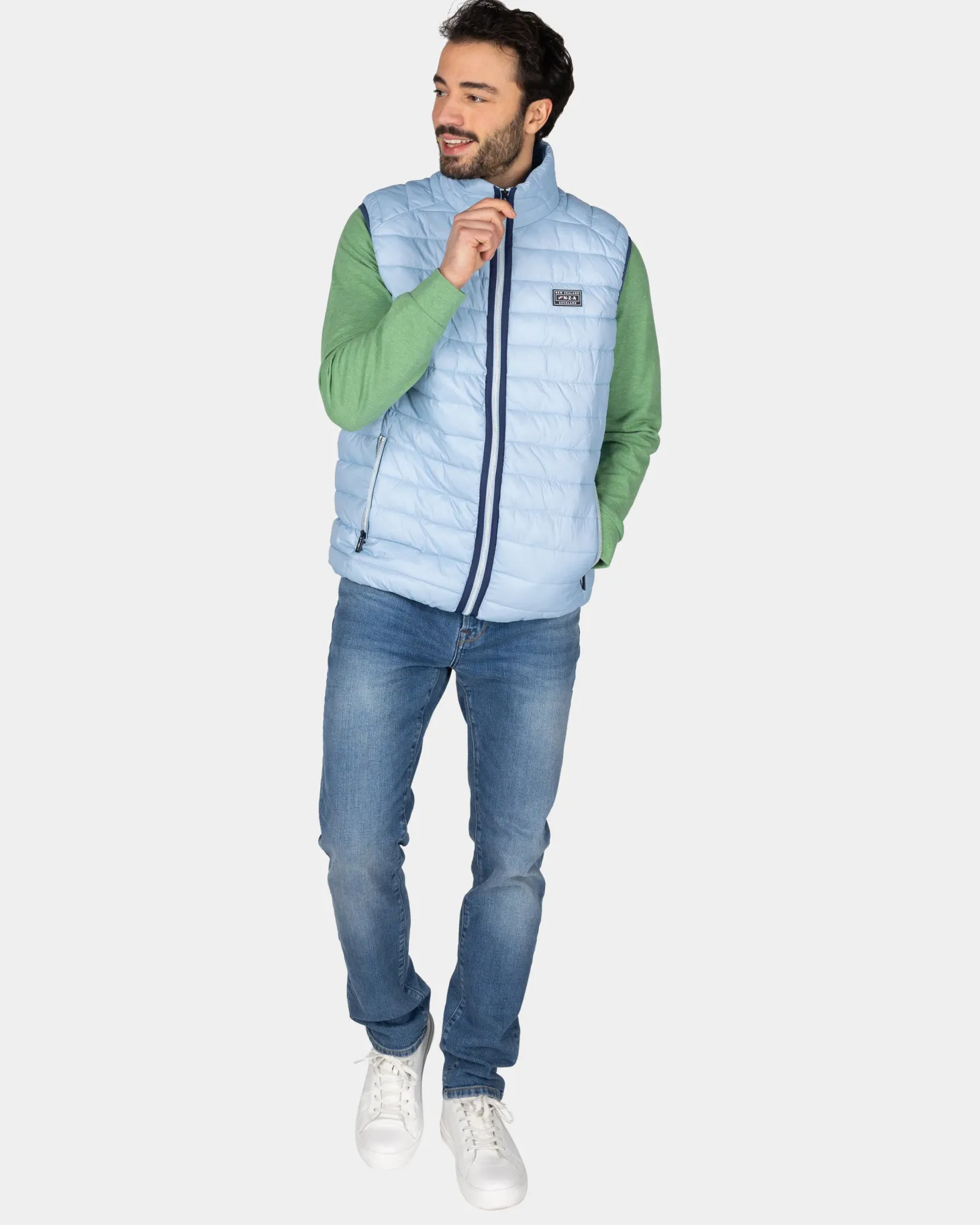 Hellblauer Bodywarmer