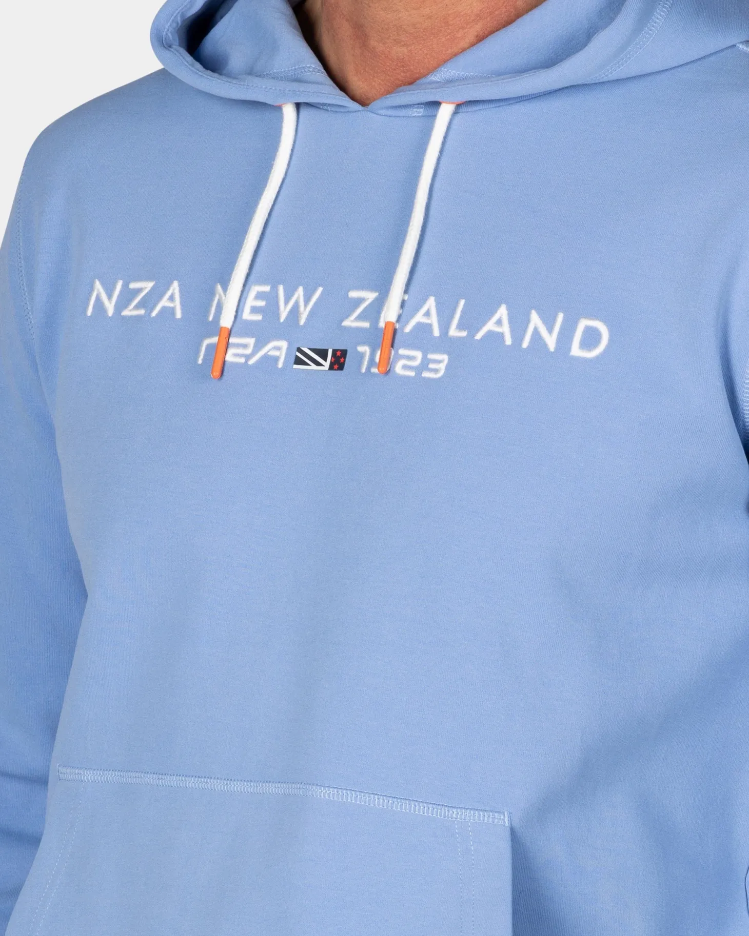 Hellblauer Hoodie