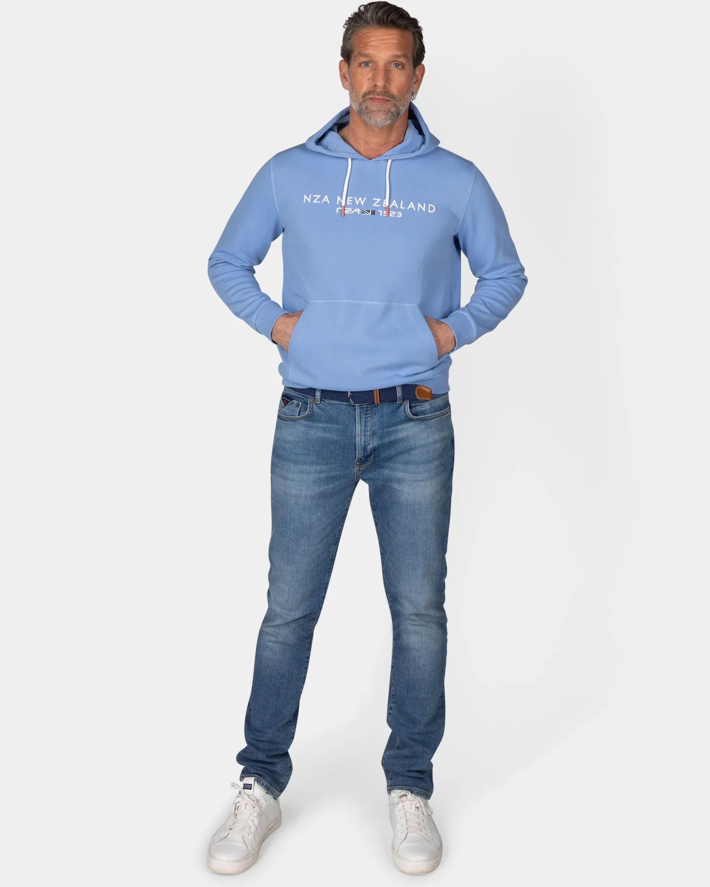 Hellblauer Hoodie
