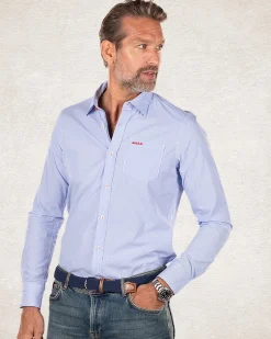 Hellblaues Baumwollhemd - Light Blue