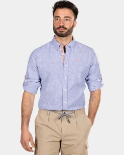 Hellblaues Hemd mit Streifen - Light Blue