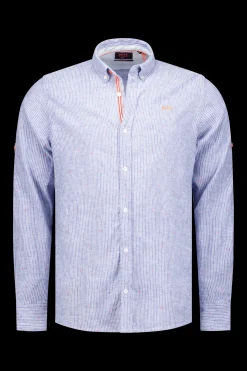 Hellblaues Hemd mit Streifen - Light Blue