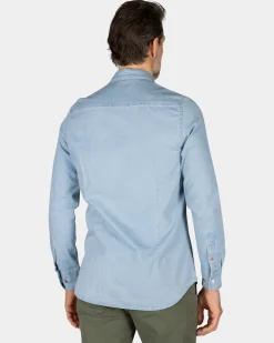 Hellblaues Jeanshemd