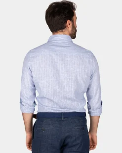 Hellblaues Leinenhemd - Dusk Navy