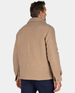 Hellbrauner kurzer Wollmantel - Chestnut