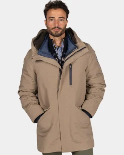 Hellbrauner wattierter Parka - Chestnut