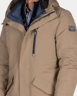 Hellbrauner wattierter Parka - Chestnut