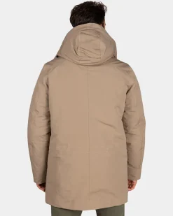 Hellbrauner wattierter Parka - Chestnut